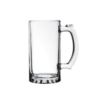 China Stocked Customized Logo Beer Mug High Quality Heavy Heavy Stoneware Beer Mugs Juice / Milk / Glass Mug for sale