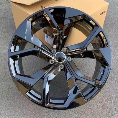 China Wholesale Design 5x112 ALLOY New Edge Forged Wheels For Audi Matte Black 18 19 20 21 22 23 Inch Edge Rim Alloy Wheels For Q5 Q7 Q8 for sale