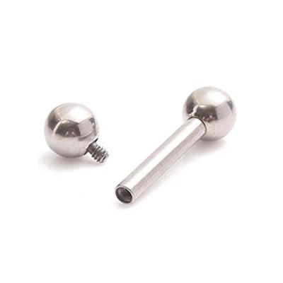 China Youzhu FASHIONABLE ASTM F136 Titanium Implant Grade Internally Threaded Straight Barbells Tongue Barbells Piercing Titanium for sale