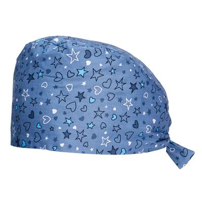 China Hospital Stain Goods Satin Lined Scrub Hat Cap For Operating Room for sale