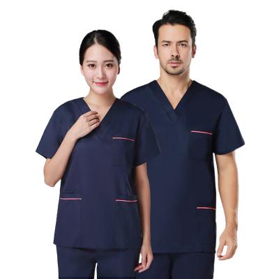 China Hospital Sleeve Material Medical Uniforms Scrub Sets Clinic Dental Doctors Surgical Clothes for sale