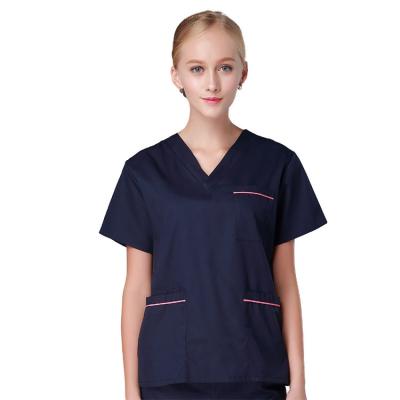 China Hot Sale Hospital Scrub Suits For Doctors And Nurses Short Sleeve Scrub Nurses Medical Set Uniforms Healthcare Uniforms Scrub for sale