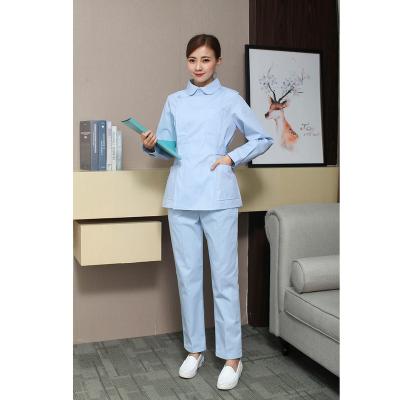 China Hospital Made in China Blue Female Nurse Suit Doctor Uniform for sale