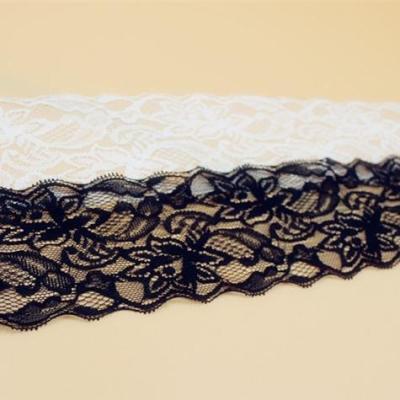 China Factory direct sales elastic lace workwear underwear home textile fabric accessories elastic width 8cm for sale