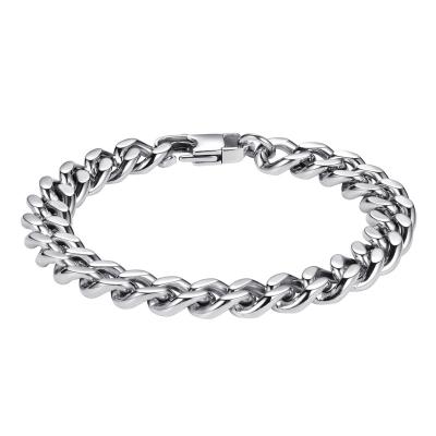 China Hottest Fashion Wrap Stainless Steel Vintage Hiphop Steel Bracelet Bangles Concise Style Jewelry Best Gift For Men for sale