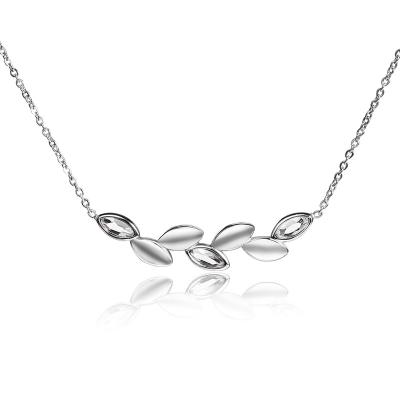 China FASHIONABLE New Arrivals Jewelry Stainless Steel Necklace High Quality Classic Leaves Necklace Best Gift for Women and Girl for sale