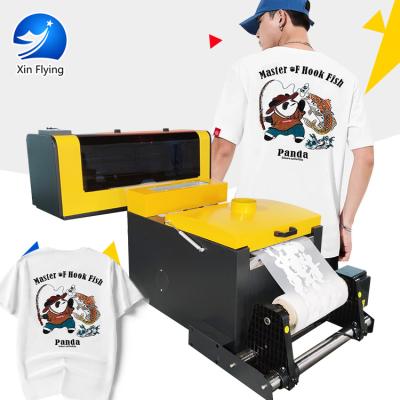 China Apparel T-shirt 30cm desktop dtf printer heat transfer dtf printer pet film prints for t shirts for sale