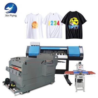 China Apparel Digital T Shirt Fabric Printing Machine Heat PET Film DTF Printer With Ep Yarn 4720 Printer for sale