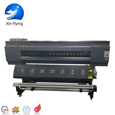 China Garment Shops 3pcs i3200 Printhead Printing Material Textile Large Format Sublimation Digital Printer for sale