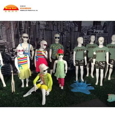 China Cheap Full Stand Child White Body Mannequins For Window Display For Sale for sale