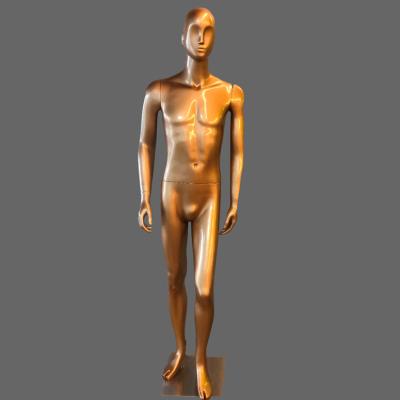 China Inflatable colorful silver gold chrome full body male mannequin abstract. fiberglass dummy for sale