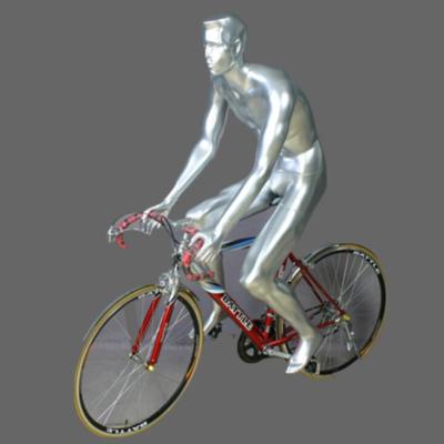 China 2019 New Design Sliver Chrome Inflatable Sports Male Working Mannequins. fiberglass recycling dummy for sale