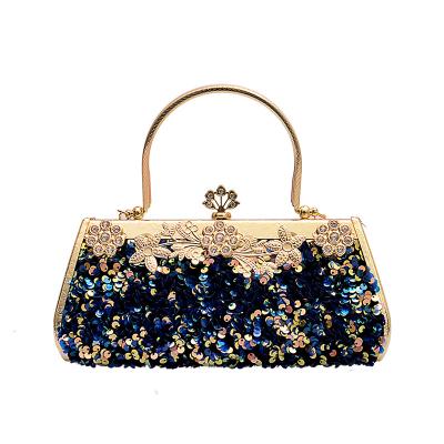 China New Fashion Sequin Chain Shoulder Messenger Bag Rhinestone Evening Bag Clutch Dinner Bag for sale