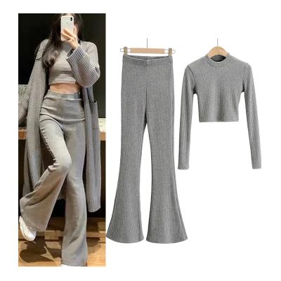 China Autumn/Fall Long Sleeve Equipment Tracksuit Letter Print Gym Fitness Skinny 2 Piece QUICK DRY Two Piece Pants Set Women Clothing for sale