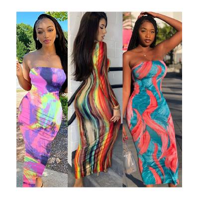 China Hot Selling African V-Neckline Summer Anti-Static Free Tags Midi Length Solid Color Deep Collar Casual High Waist Plus Size Dresses for sale