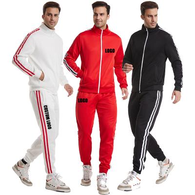 China Breathable Free Logo Wholesale Your Own Logo Slim Fit Jogger Skinny Solid Color Tracksuit Set For Men for sale