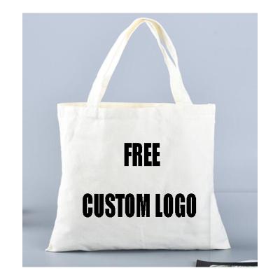 China Preppy Style Free Shipping Custom Design Empty Promotional Cotton Canvas Tote Bags for sale