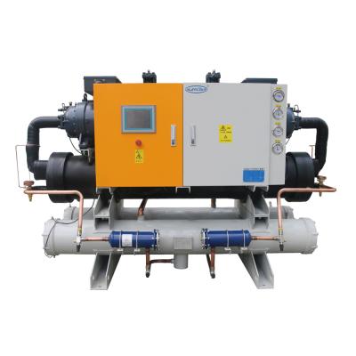 China HVAC System Double Screw Compressors China Chiller Factory Water Cooled System for sale