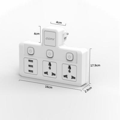 China 250v 10a Multi Sockets World Travel Adapter Universal Tabletop Residential/Multipurpose Extension Cord Au Plug With Usb for sale