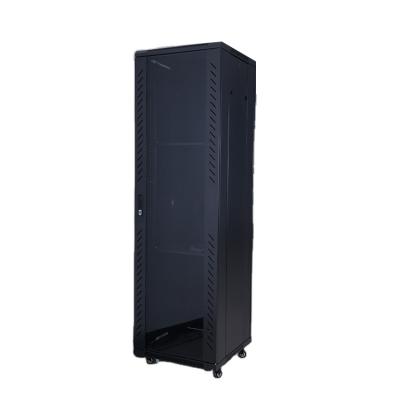 China SPCC Cold Rolled Steel or EG Steel Double Open Flat Perforated Rear Door 42U Network Rack Cabinet for sale