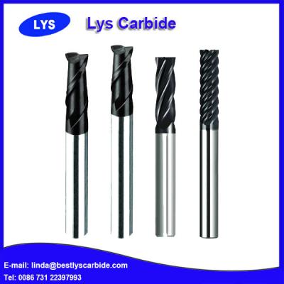 China Solid carbide 4 flute flattened end mills for sale