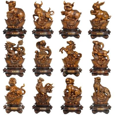 China China Zodiac animals  home decoration statue souvenir gift for the zodiac in 2022 tiger statue for sale