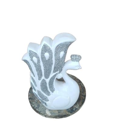 China Art Deco Factory Price Wedding Favor Goose Resin Art Craft Swan Statues Goose Gifts Phoenix Figurine For Home Decor for sale