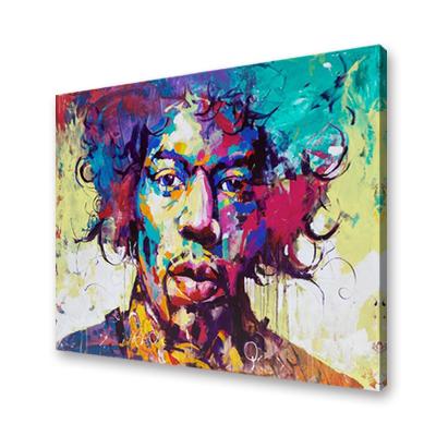 China Abstract Impressionist Wall Art Watercolor Portrait Printed Oil Painting on Canvas for Living Room Home for sale