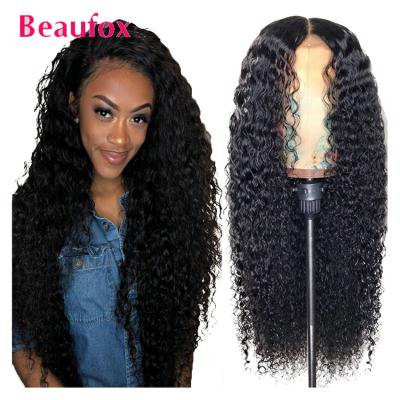 China Beaufox Brazilian Natural Hairline Water Wave 150% Long Water Wave PrePlucked 13x4 Lace Front Hair Wigs With Baby Hair for sale