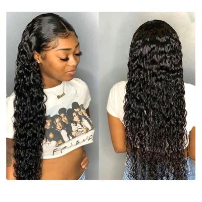 China Beaufox deep wave pre plucked brazillian affordable cheap wigs with lowest price deep wave t piece wig hair frontal wigs for sale