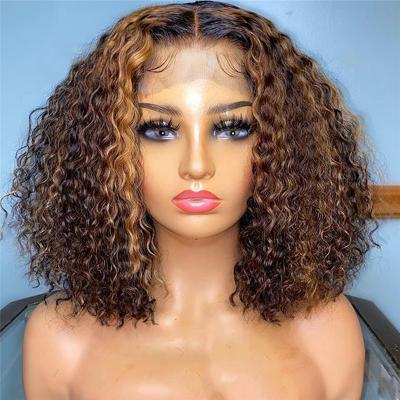 China Hd Water Wave Beaufox Human Hair Frontal Wig 12a 13x4 Lace Front Wig Vendors Light Curly Virgin Hair Wholesale Lace Frontal Wigs for sale