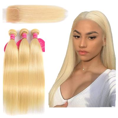 China Business Silky Straight Indian Brown Bundle Bone Wave Jerry Curly Bundles With Closure Grade 6a 3 Raw Human Hair Bundle With Closure HD for sale