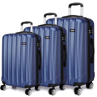 China Premium ABS Polycarbonate Plastic Trolley Luggage Sets Suitcase For Travel for sale