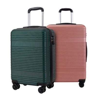 China Fashionable Top Quality Supplier Travelling Spinner Colorful 3 Pieces ABS Luggage Suitcases Sets for sale