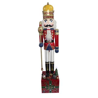 China Solid Wood European Style Open Puppet Man Coat Wooden Nutcracker for sale