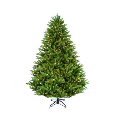 China Customizable Holiday Decorations Artificial Premium Spruce Pine Hinged 7.5 Feet Artificial Christmas Tree With Metal Stand For Holiday Decoration for sale