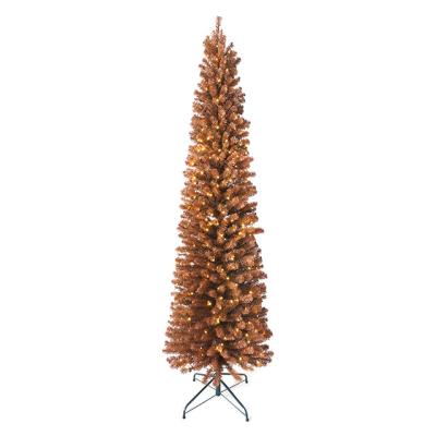 China Holiday Decorations Wholesale High Quality Thin PVC Hinged Christmas Tree for sale