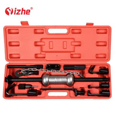 China Universal 13pc Dent Puller Set 10lb Steel Slide Hammer Heavy Duty Car Garage Repair Tool for sale