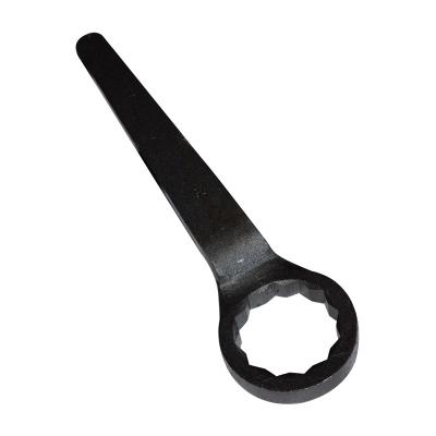 China Wear Resistance And Pressure Resistance Brand Heavy Duty Hammer Striking Black Box End Single Ring Trimming Open End Wrench for sale