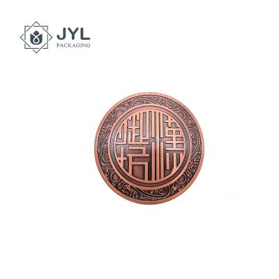 China Copper Embossed Metal Sticker Labels Zinc Alloy corrosion resistance for sale