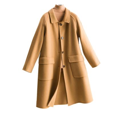 China Anti-wrinkle fashion warm woolen women coat winter short jacket high quality korean for women ladies for sale