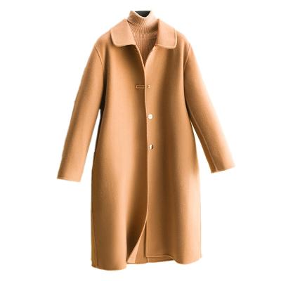 China High Quality Anti-wrinkle Women's Winter Clothes Women's Woolen Coat Ladies Cashmere Wool Coat Long for sale