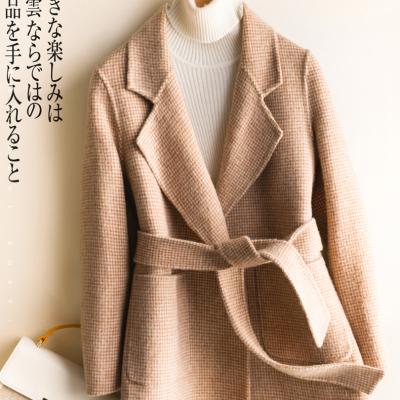 China 2020 New Design Knitted Breathable Winter Wool Coat Anti-Shrink Casual Women Long for sale