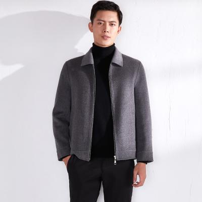 China 2020 Streetwear Solid Fashion Mens Breathable Jackets Double Breasted Long Sleeve Overcoat for sale