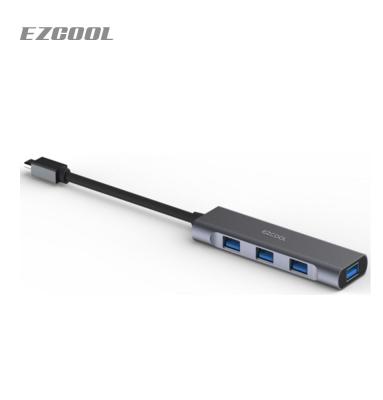 China Electronic Devices EZCOOL 4 IN 1 TYPE-C HUB WITH 4 USB3.0 PORTS (UB-840) for sale