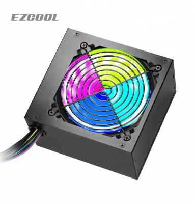 China EZCOOL Desktop Gaming PC ATX Power Supply With RGB Fan for sale