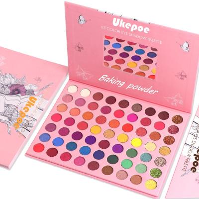 China Make-up makeup waterproof Matte Rainbow Eyeshadow Private label 63 color palette direct sales for sale