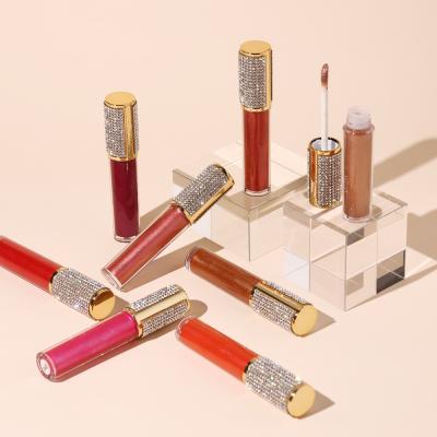 China New Popular Waterproof Lip Gloss Nude Color Colors Custom Logo Private Label Vegan Lip Gloss Cosmetics Wholesale Seller for sale