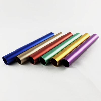 China Industrial Aluminum Pipe Price Extrusion Aluminum Alloy Color Coated Oxidation Anodized Aluminum Cosmetic Tube for sale