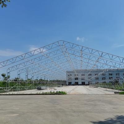 China Waterproof Temporary Roof System Prefab House For Workshop Aluminum Roof Structure Exterior High Strength for sale